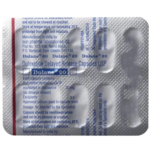 dulane 20mg capsule 10's